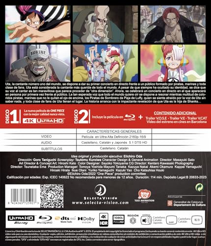 Thumbnail 1 de One Piece Film Red en 4K + Blu-ray + DVD (Blu-ray) — Selecta Vision