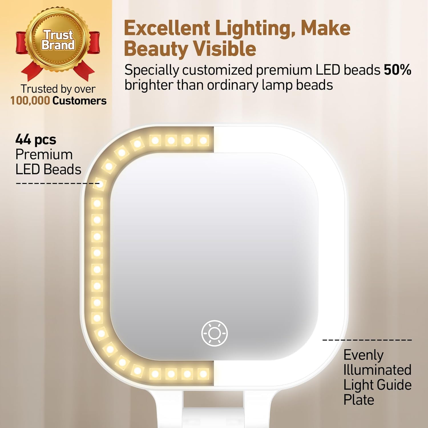 Thumbnail 5 de GOMIPURU Travel Mirror with Light 30x
