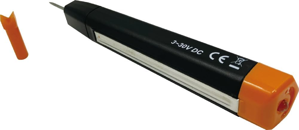 Detalle de SIGNET 47243 コードレス検電棒 直流3~30V対応・全長160mm・2色LED/2音ブザー