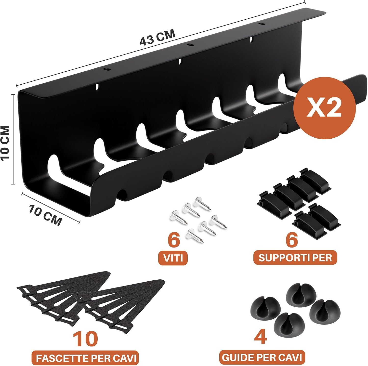 Detalle 2 de Zenacasa Organizzatore Cavi Scrivania 5 kg