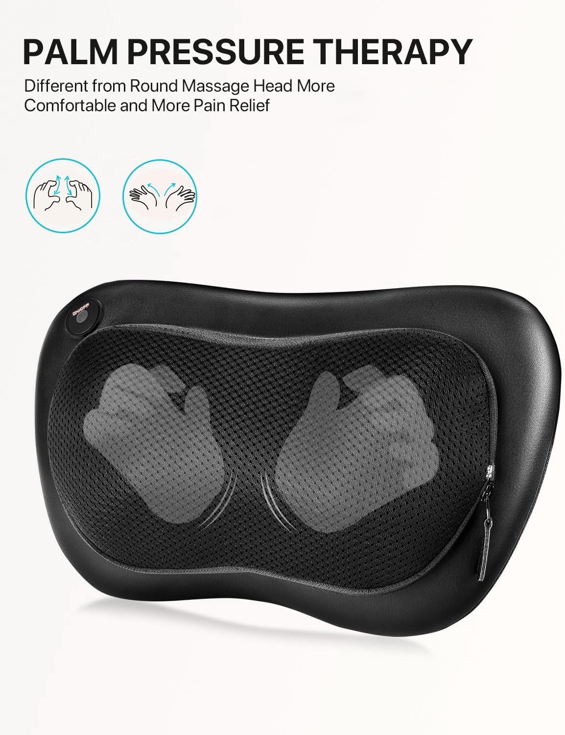 Thumbnail 1 de ALLJOY Masseur de Cou Cervical Shiatsu – Coussin chauffant 4 nœuds, 3 vitesses pour nuque et épaules