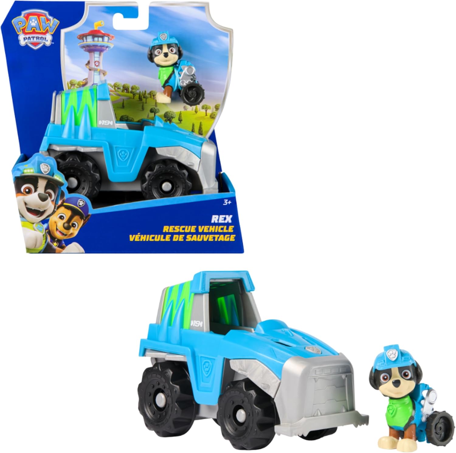 Thumbnail 6 de Paw Patrol Dino Rescue: Veicolo Rex con personaggio Action Figure e rampa mobile