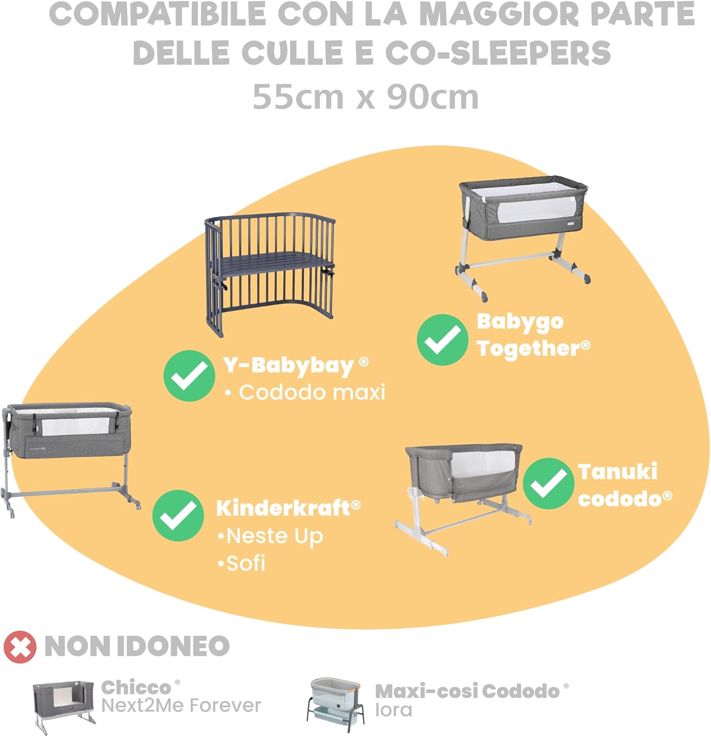 Thumbnail 4 de Lenzuola Next To Me 3-in-1 55x90