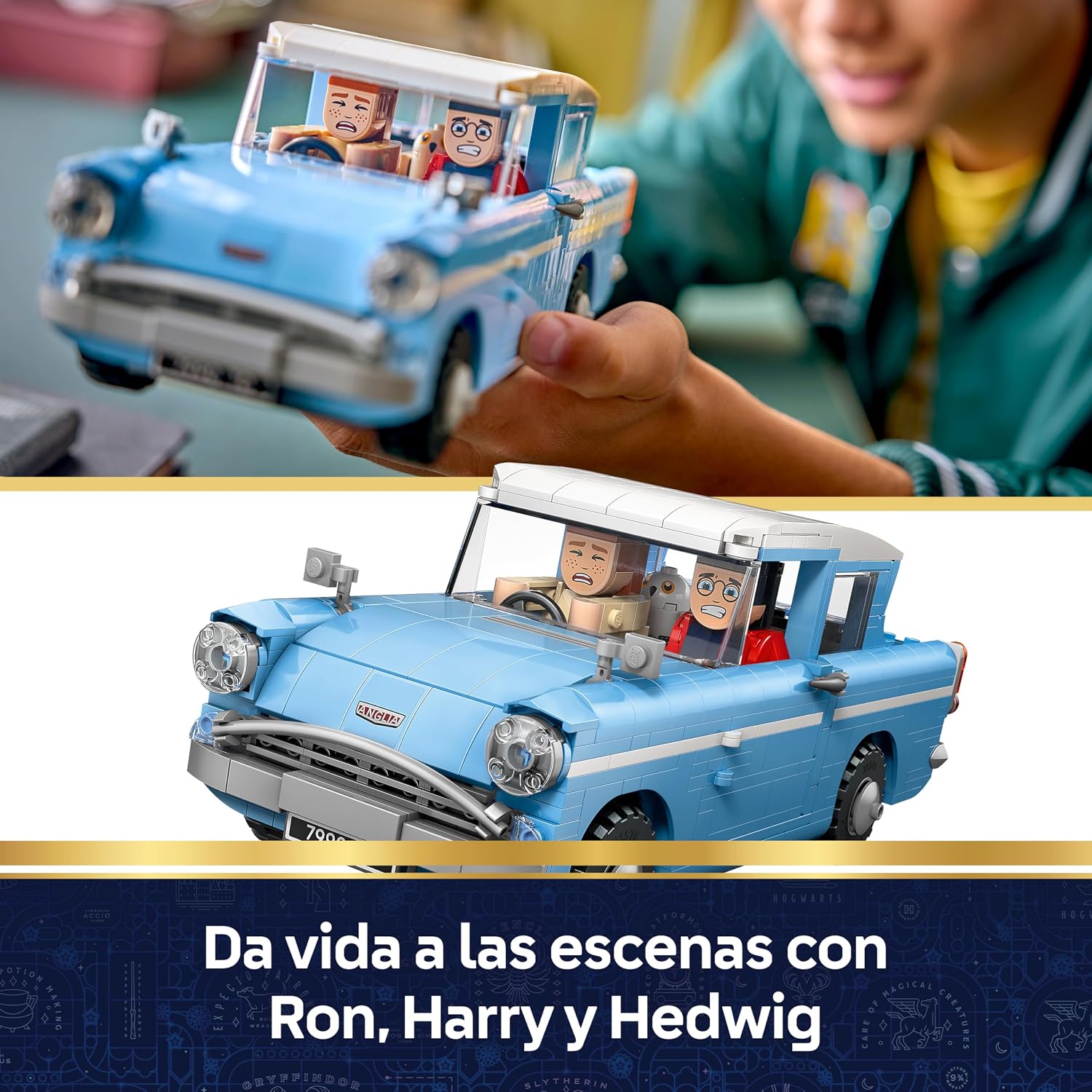 Detalle de LEGO Harry Potter Ford Anglia Volador 76470