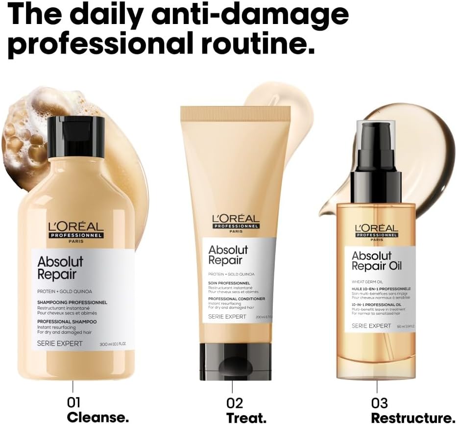 Thumbnail 3 de L’Oréal Professionnel Paris Serie Expert Absolut Repair conditioner with protein and gold quinoa