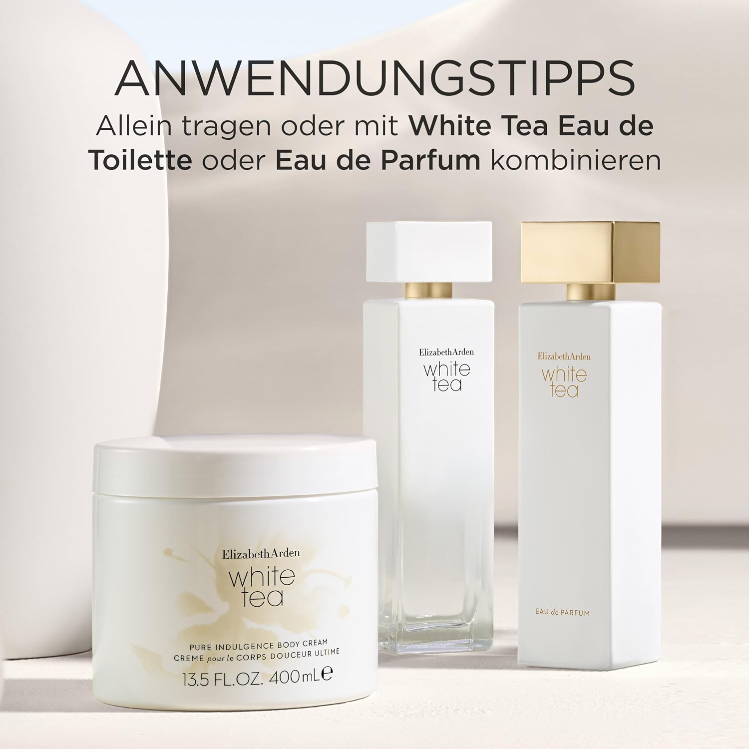 Thumbnail 6 de Elizabeth Arden White Tea Körpercreme mit Duft von weißem Tee – spendet intensive Feuchtigkeit, 400 ml