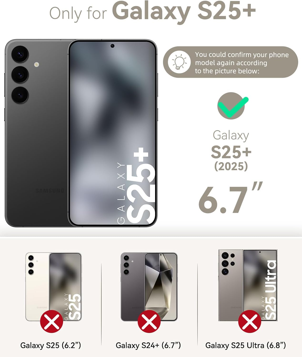 Thumbnail 1 de OCASE Kompatible Hülle für Samsung Galaxy S25 Plus 5G – klappbare Lederhülle mit Magnetverschluss, RFID & Kartenfächern (hellbraun)