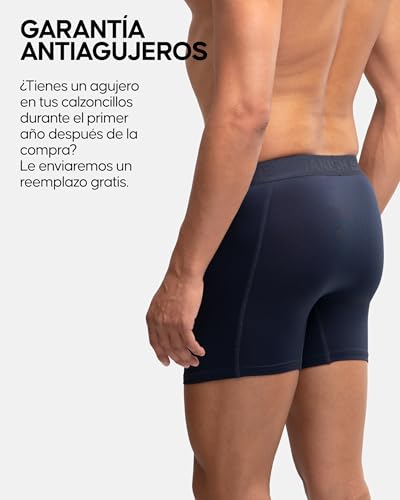 Thumbnail 3 de DANISH ENDURANCE Calzoncillos Boxer Deportivos para Hombre - Pack 6, Azul, talla L