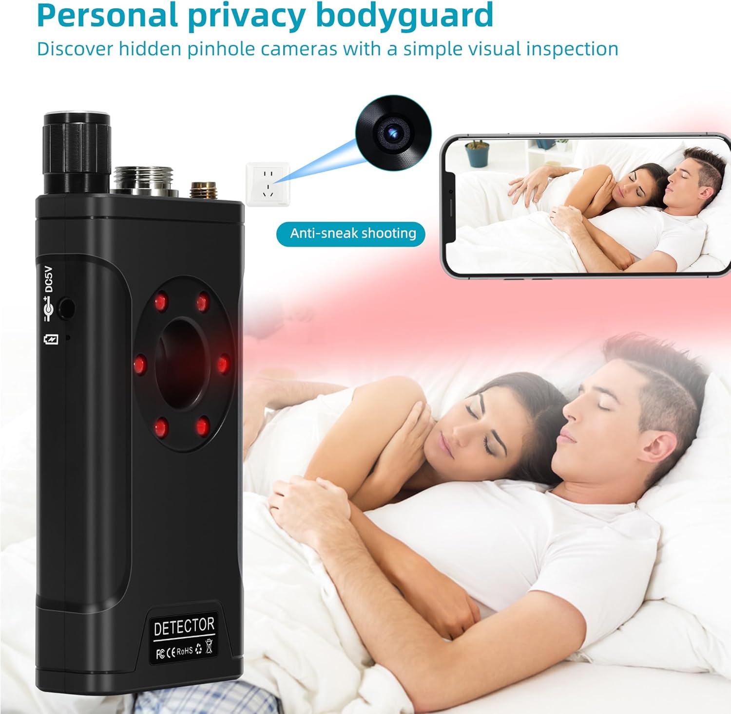 Detalle de Hidden Camera Detector for Travel and Hotels