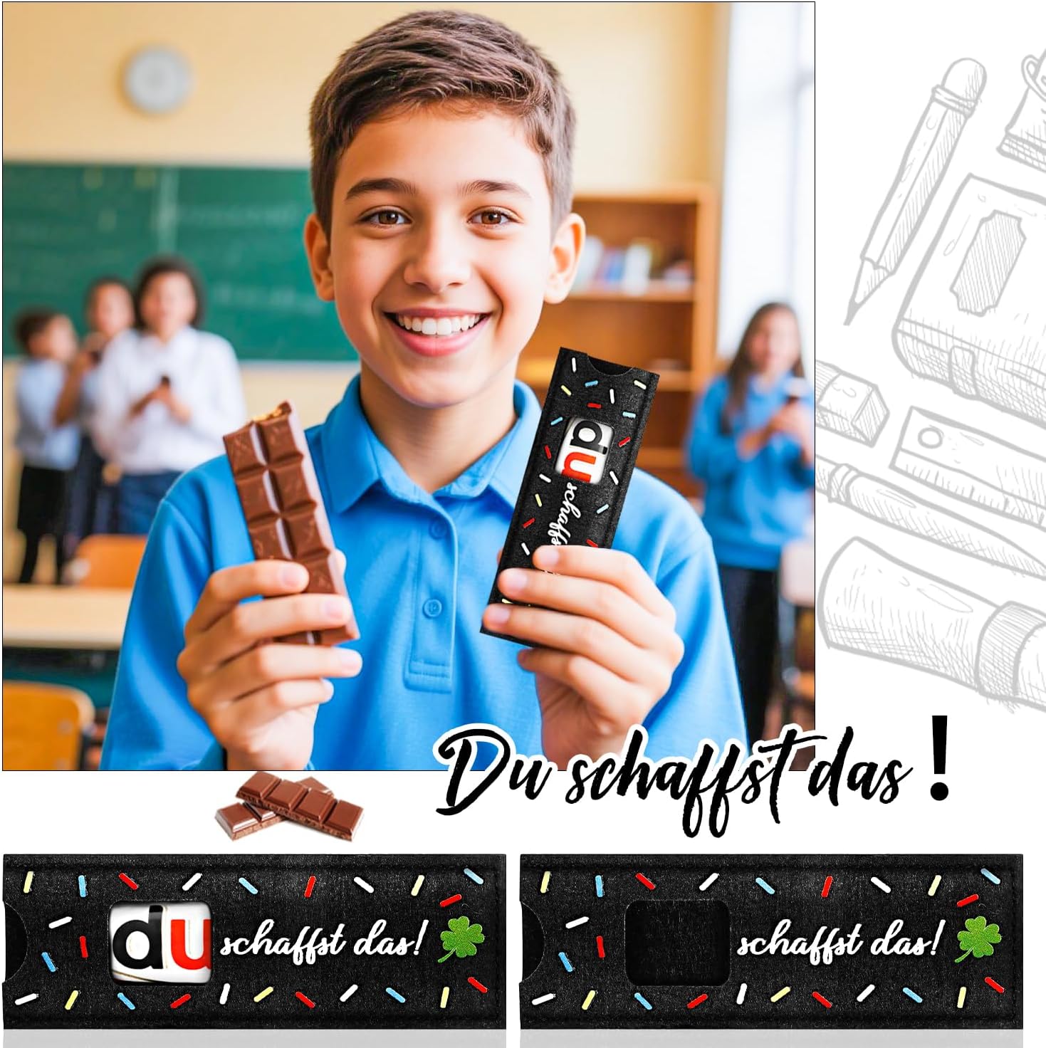Detalle de Giftota Du schaffst das Geschenke 12er