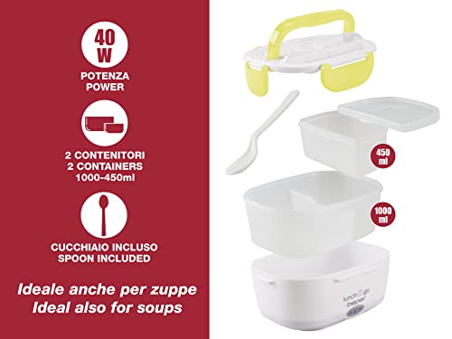 Detalle 2 de BEPER 90.920G scaldavivande elettrico portatile giallo con 2 contenitori