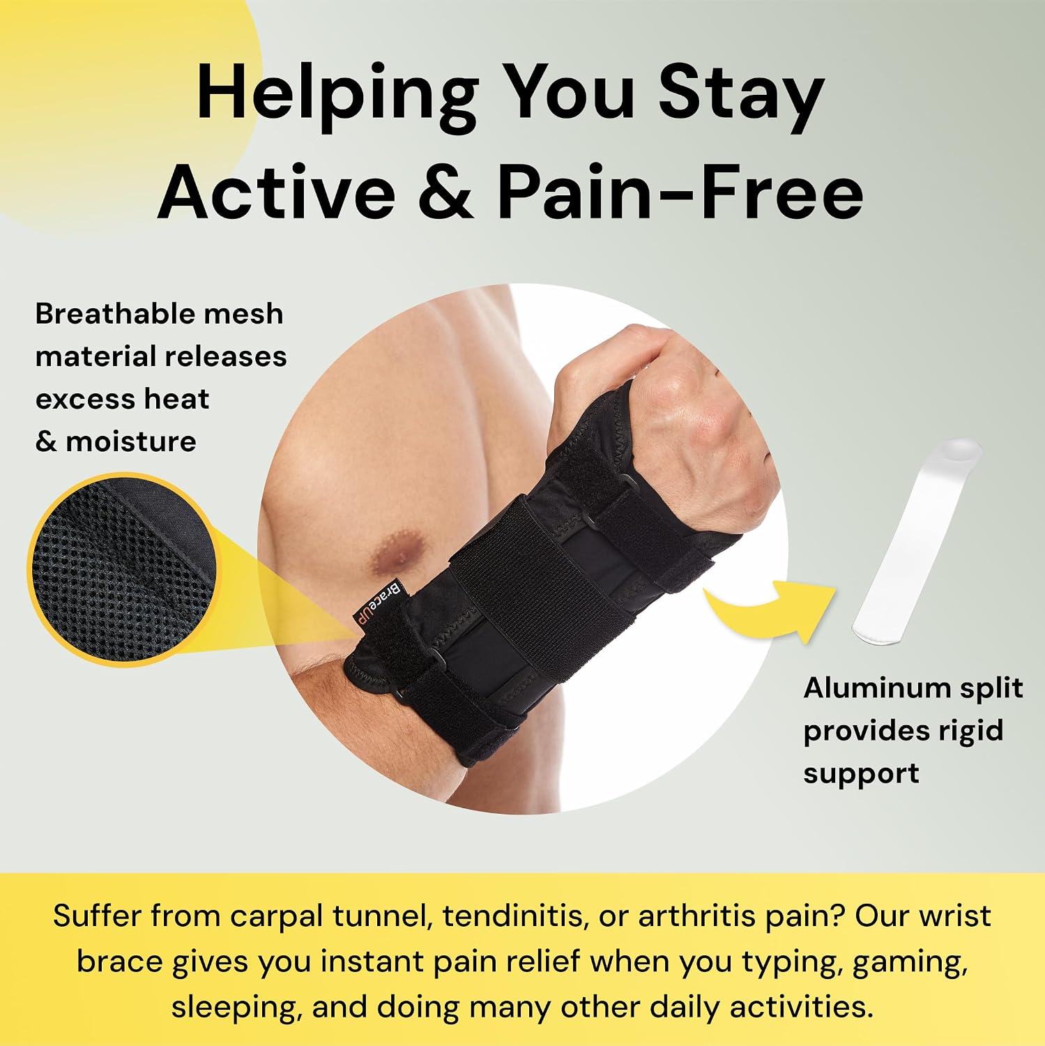 Detalle 2 de BraceUP Wrist Support Brace Right Hand S/M