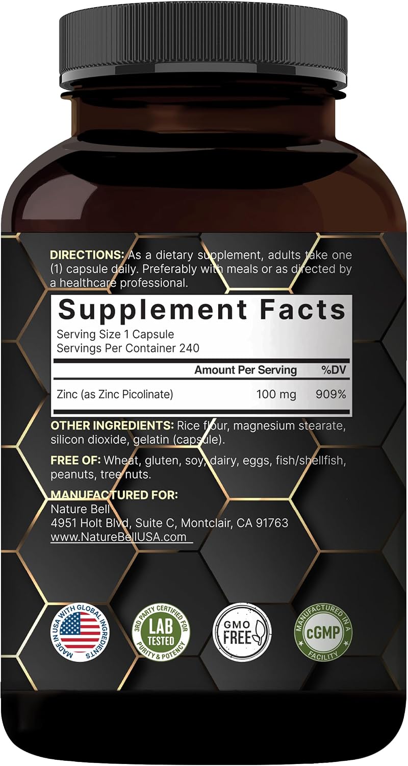 Thumbnail 6 de Zinc Picolinate Supplement 100 mg
