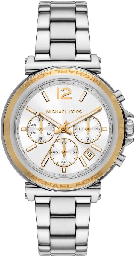 Thumbnail 6 de Michael Kors Montre Maren pour Femme 40 mm : chronographe quartz et bracelet acier inox ou cuir