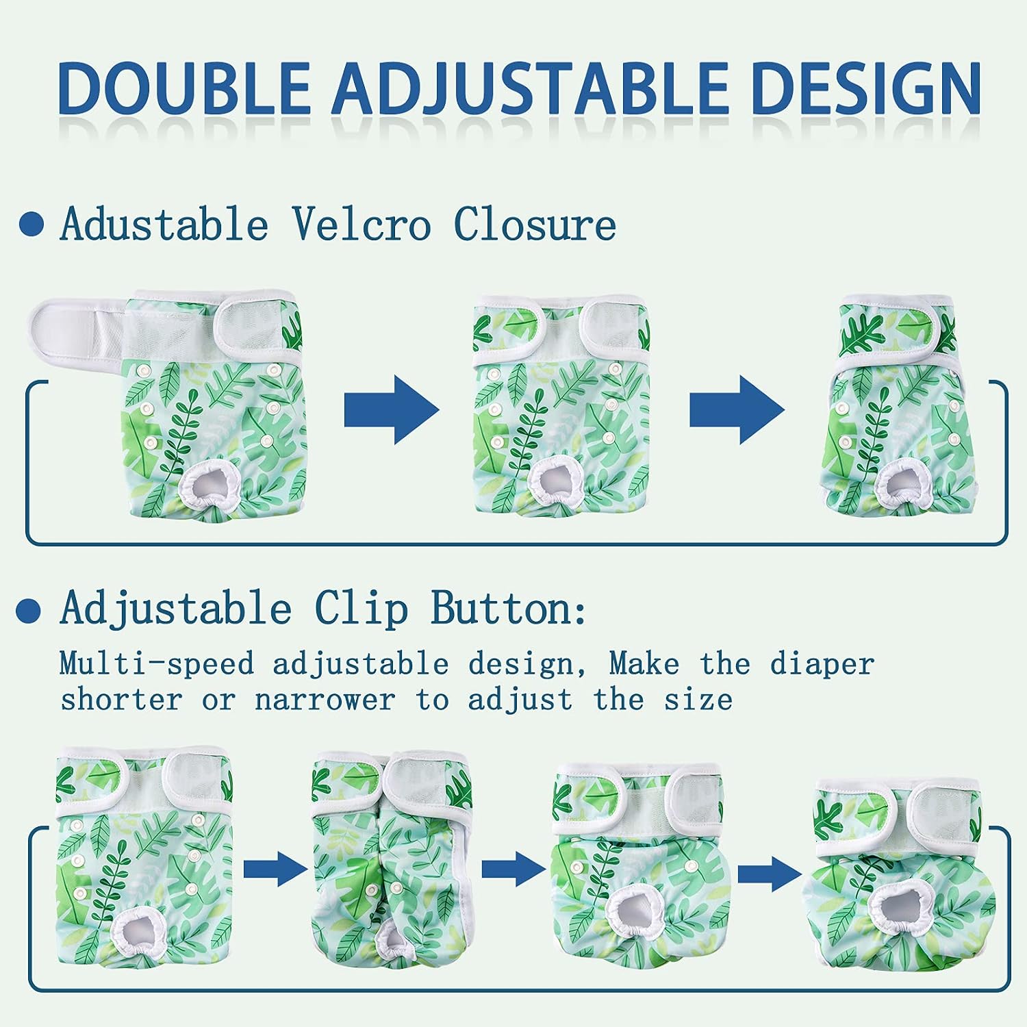 Detalle de COMSLE dog nappy 3 Pack, Large 3 diapers