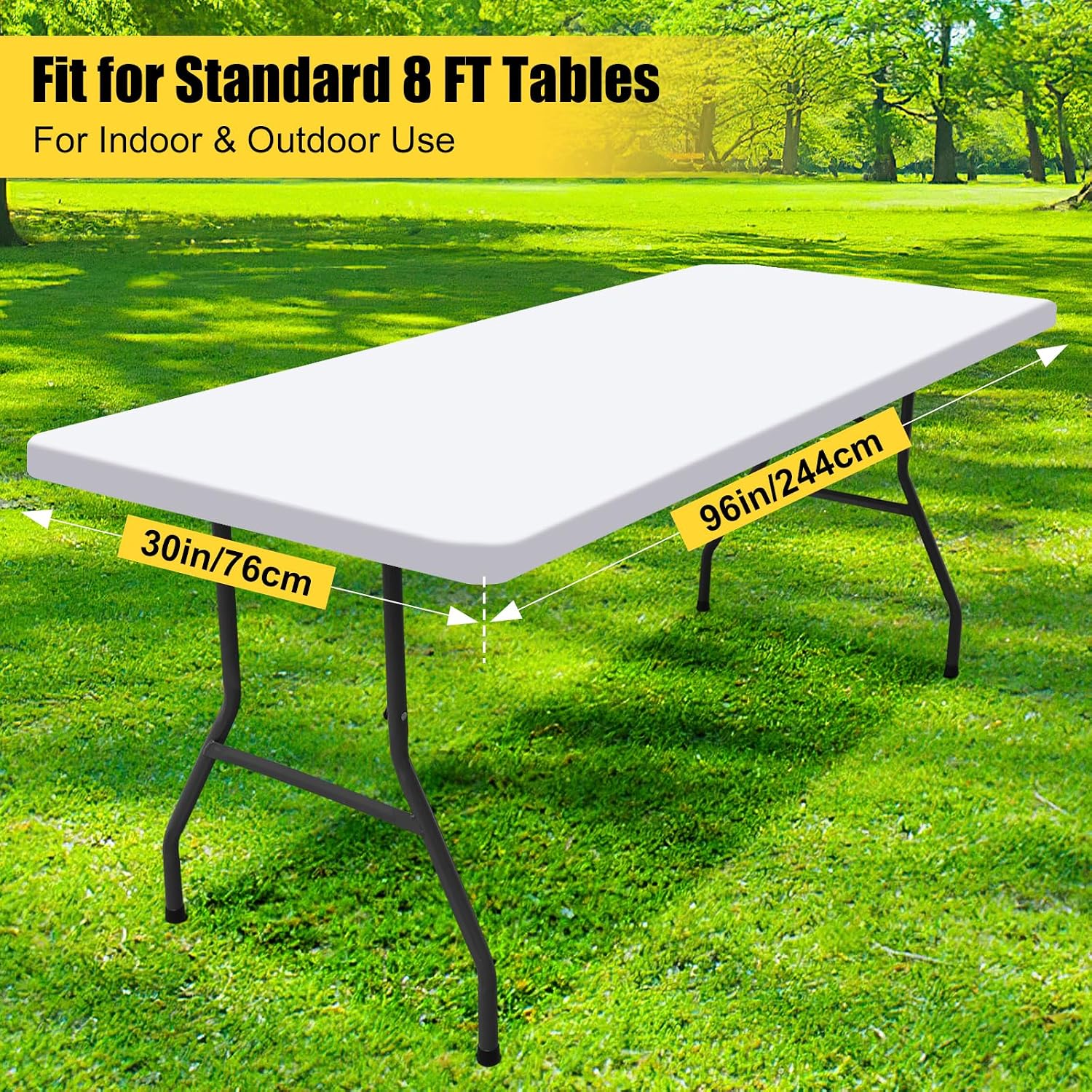 Thumbnail 6 de Smiry Picnic Table Cloth 30x96, 2 Pack