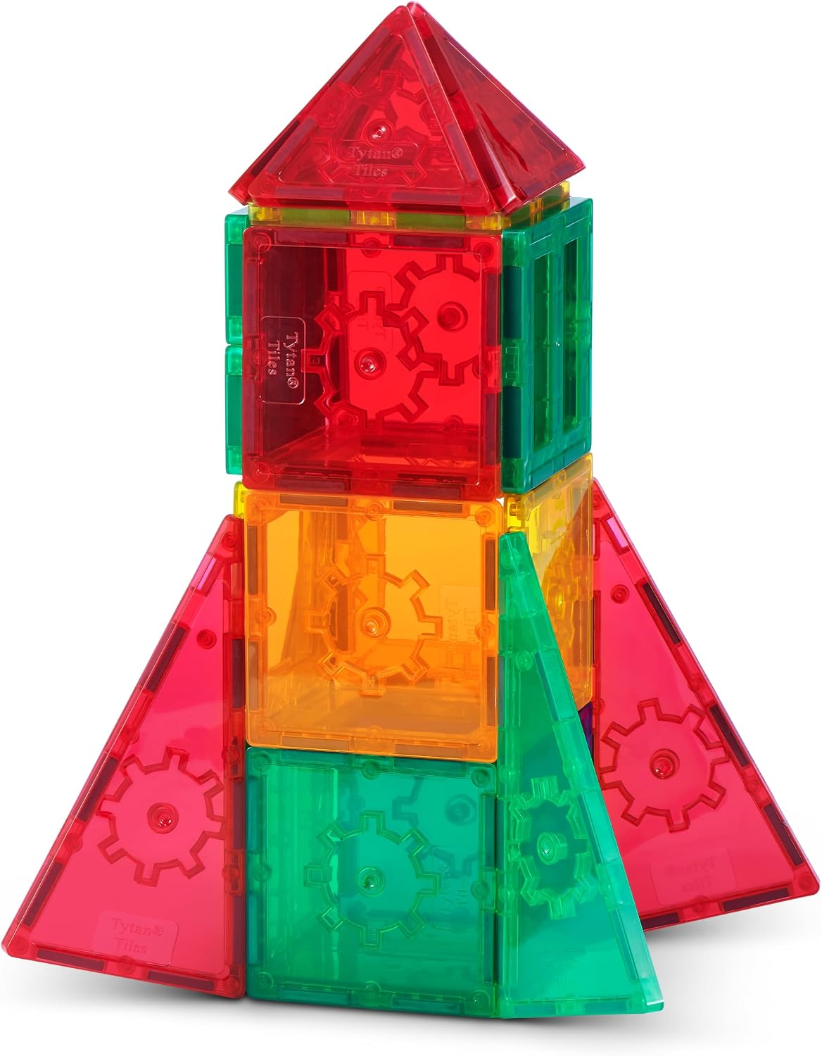 Detalle de ZURU Magnetic Tile Building Set, 60-Piece