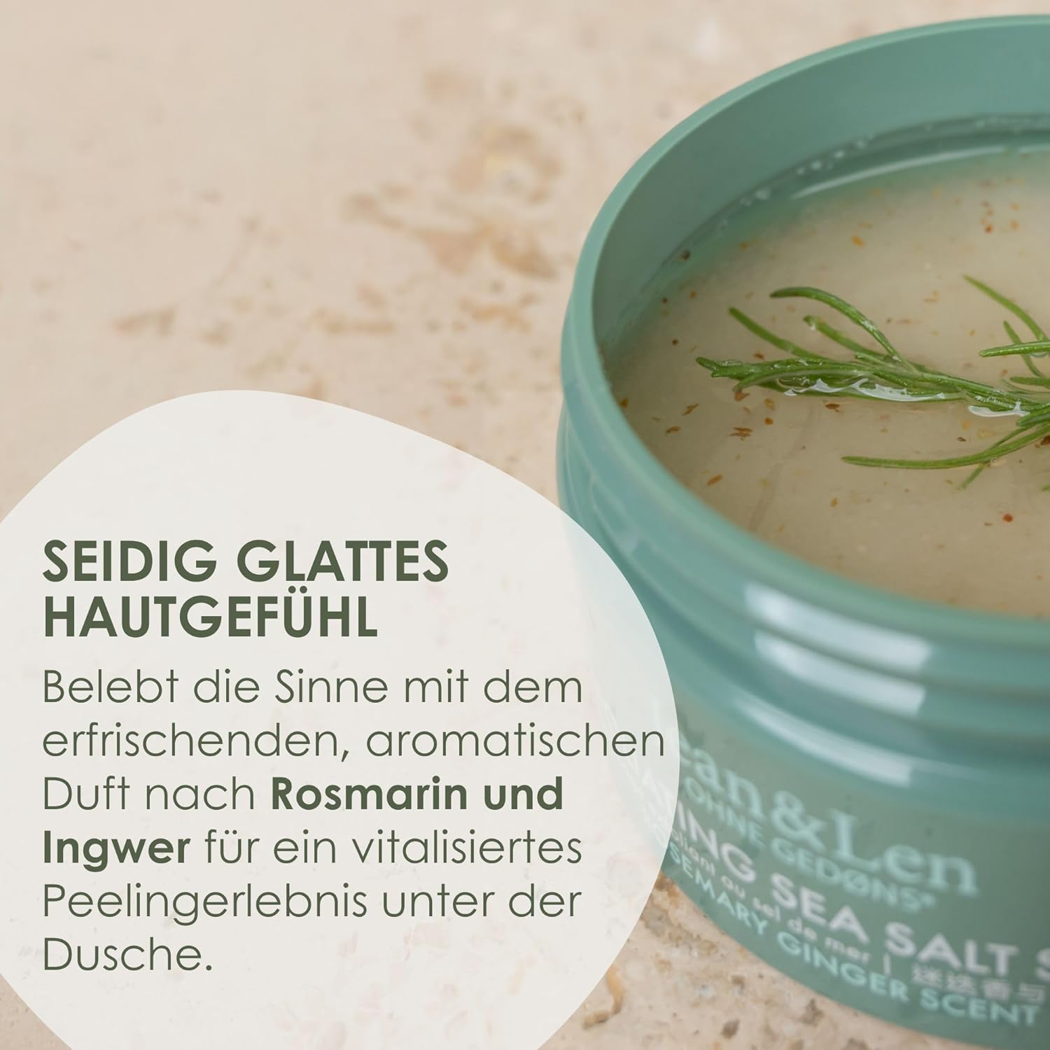 Thumbnail 4 de Jean & Len Exfoliating Sea Salt Scrub Rosemary & Ginger, 300 g