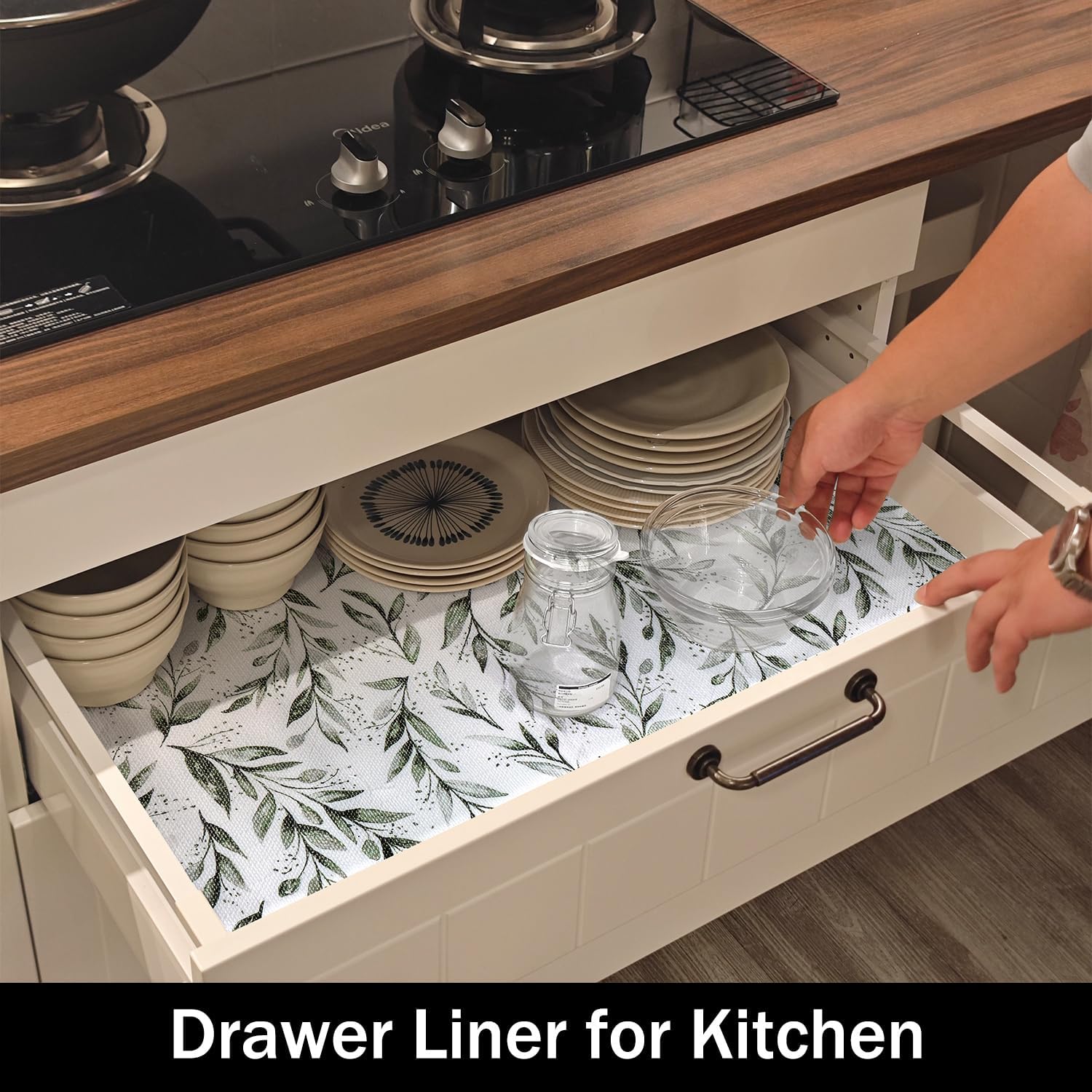 Thumbnail 3 de Amiitay Shelf Liners: Non-Adhesive, Non-Slip, 12IN x 20FT for Kitchens and Cabinets