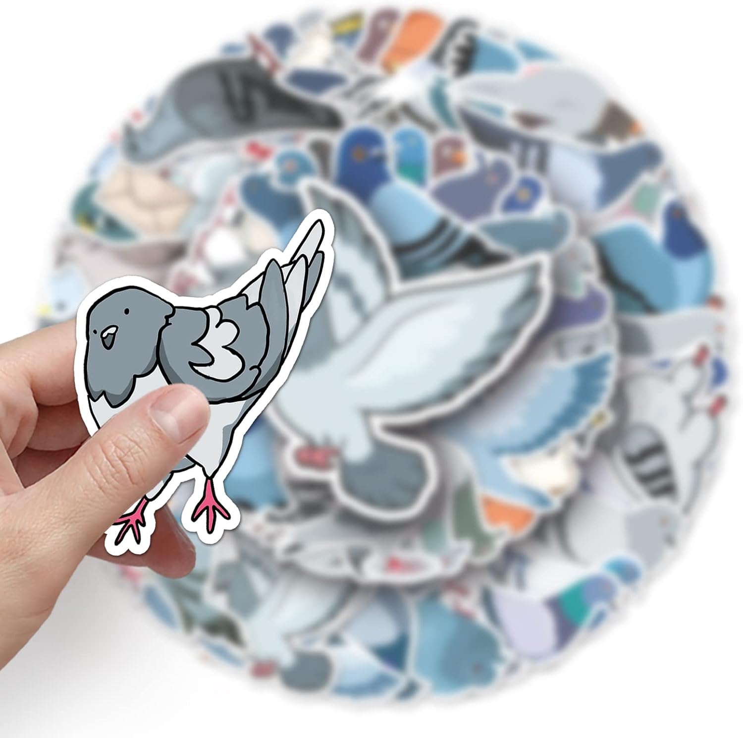 Thumbnail 2 de AUCEKO 50er Set Tierische Taube Sticker (Vinyl, wasserdicht) für Laptop, Kinder, Auto & mehr