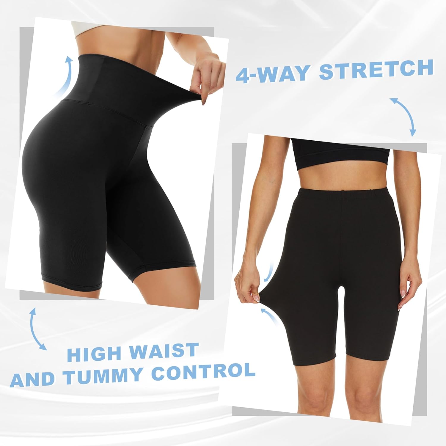 Thumbnail 2 de DDOBB Cycling Shorts Women High Waisted Black – Soft Biker Yoga Pants with Tummy Control