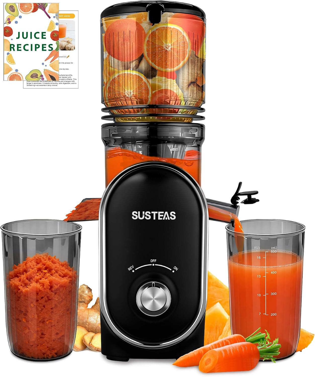 Detalle de SUSTEAS Cold Press Juicer 300W, 1.5L capacity 🧃