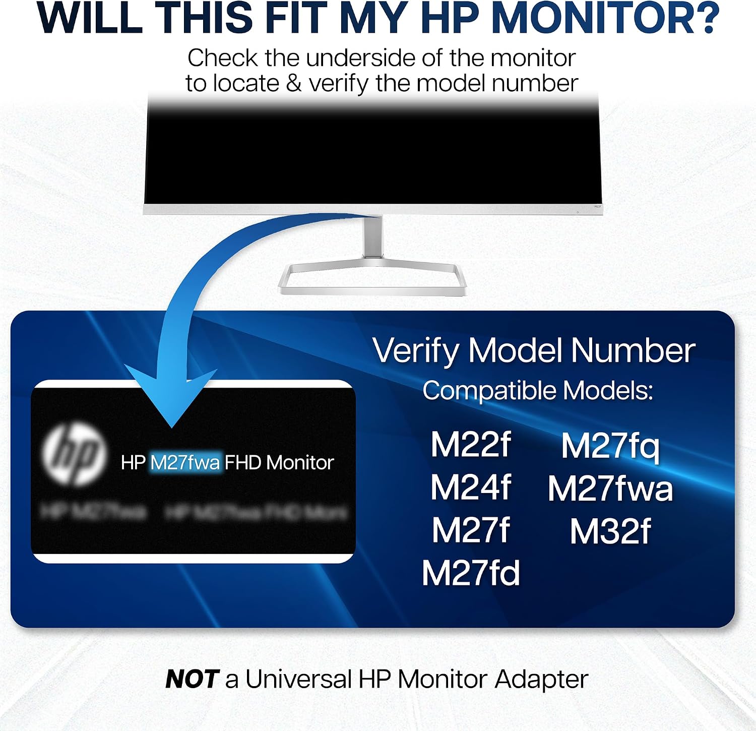 Detalle de VIVO MOUNT-HP02M スチール製VESAアダプターブラケット HP Mシリーズ対応