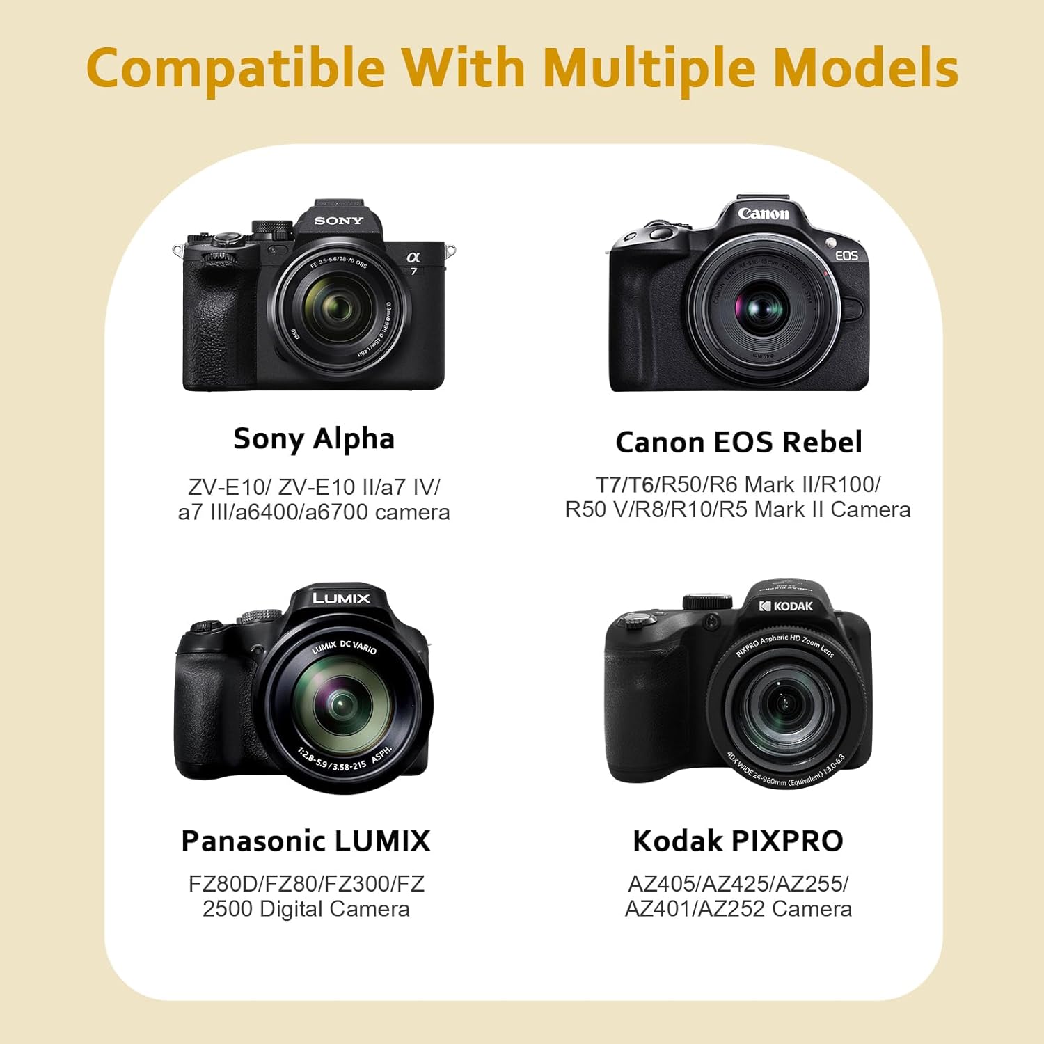 Detalle de XANAD Harte Kameratasche Khaki für Canon EOS R50/R6 II/R8 II/R100/R10/R5/R50 V – robuste, modulare Traglösung