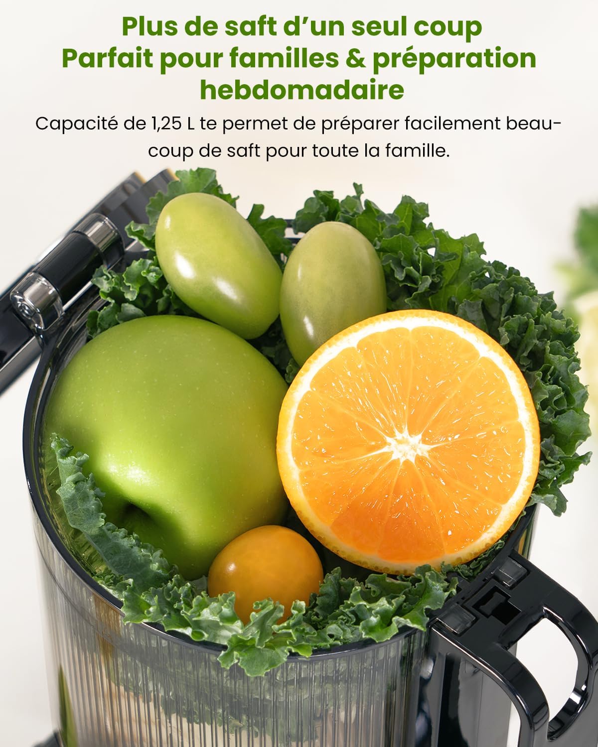Thumbnail 4 de Extracteur de jus vertical LINKChef 1,2 L, 200 W (noir) – sans préparation, rinçage express