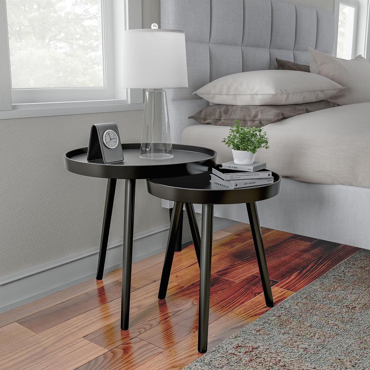 Thumbnail 4 de Lavish Home Nesting Side Tables, Set of 2