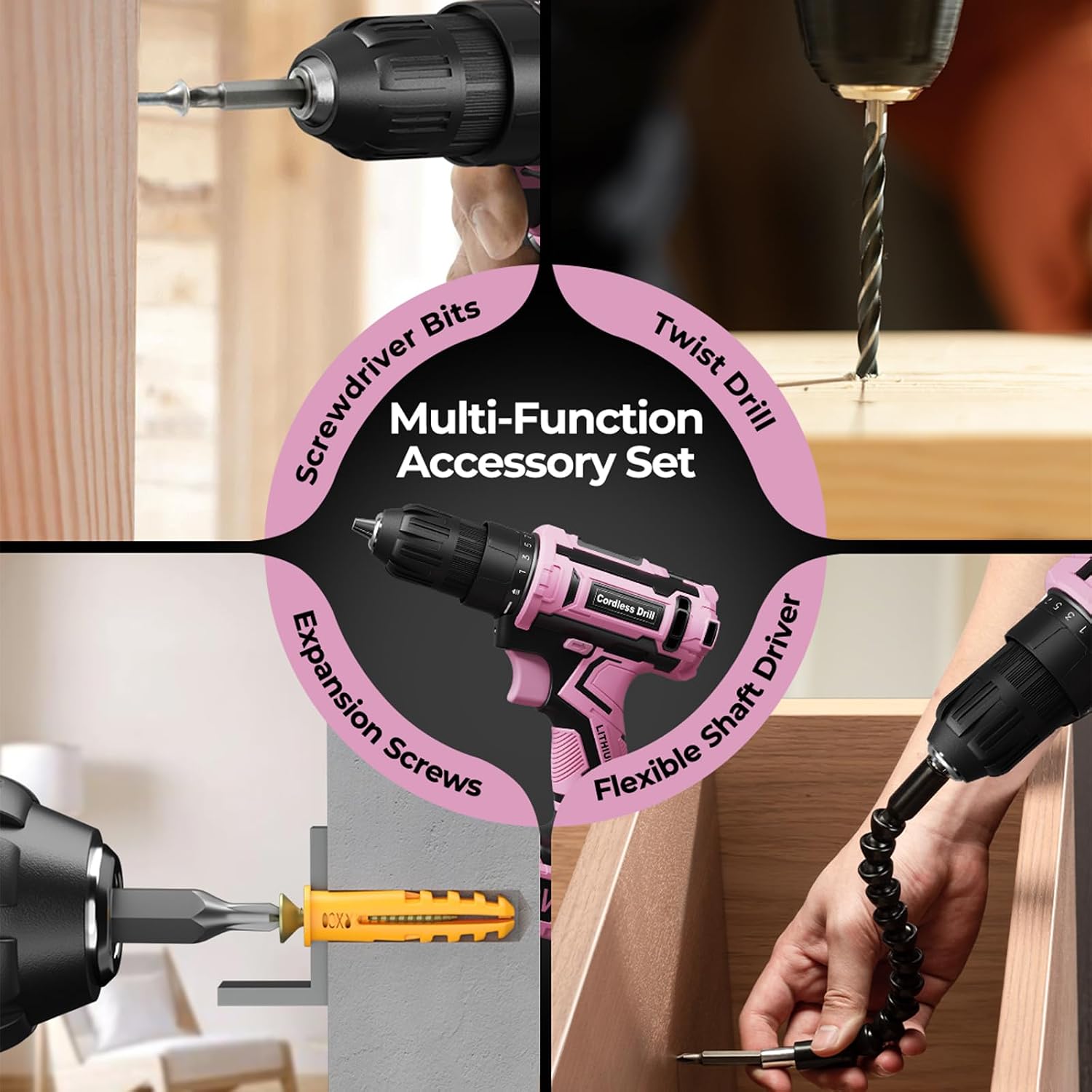 Thumbnail 5 de VIWKO 20V cordless combi drill kit 370 in-lb