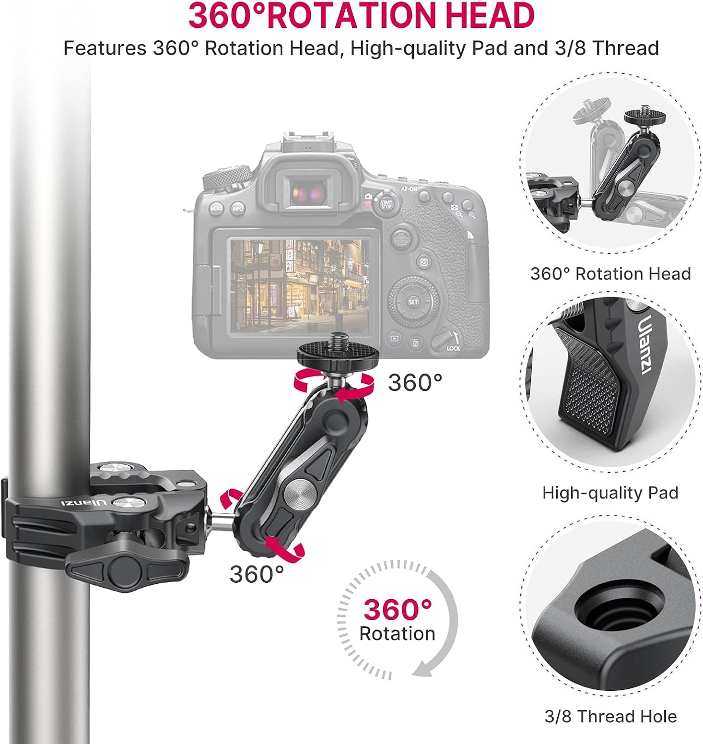 Thumbnail 4 de ULANZI R094 Super Clamp Monitor Mount