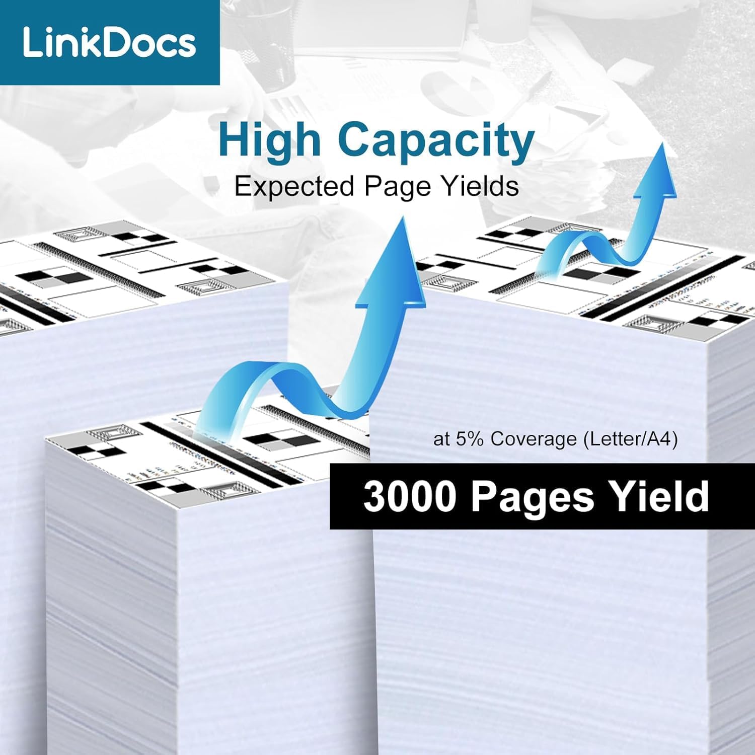 Detalle de LinkDocs TN830XL 2PK Black Toner Cartridges, Up to 3,000 Pages Each