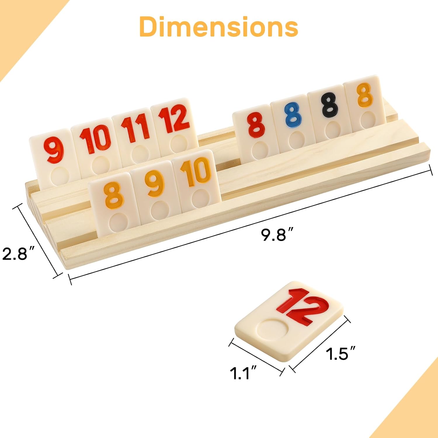 Thumbnail 6 de Rummy Cube 6 Player Edition 160 Tiles 🎲