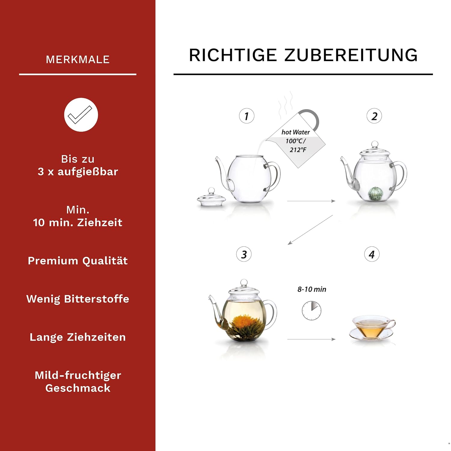Thumbnail 3 de Creano Teeblumen-Mix Geschenkset 500 ml Teekanne