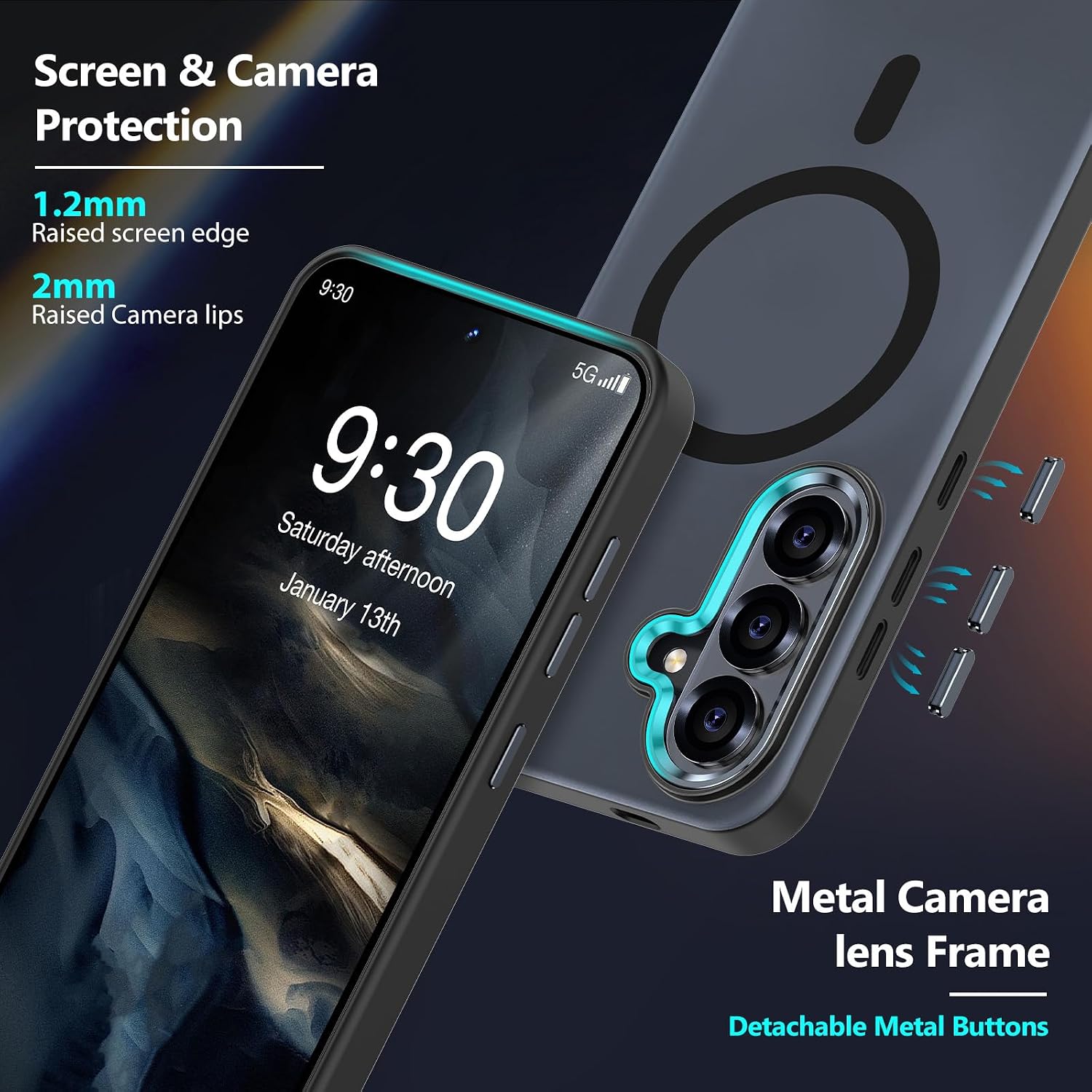 Thumbnail 3 de MATEPROX Magnetic Case for Samsung Galaxy S26 Plus with Screen Protector and MagSafe Compatibility