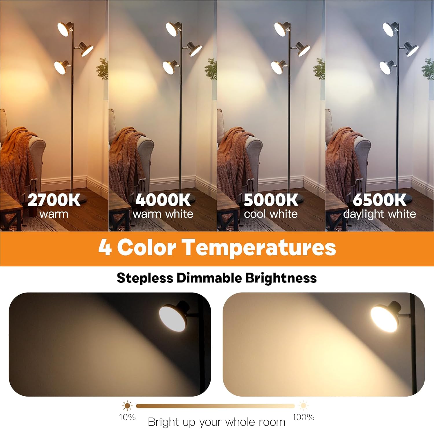 Thumbnail 3 de SIBRILLE 36W LED Tree Floor Lamp — dimmable remote-controlled