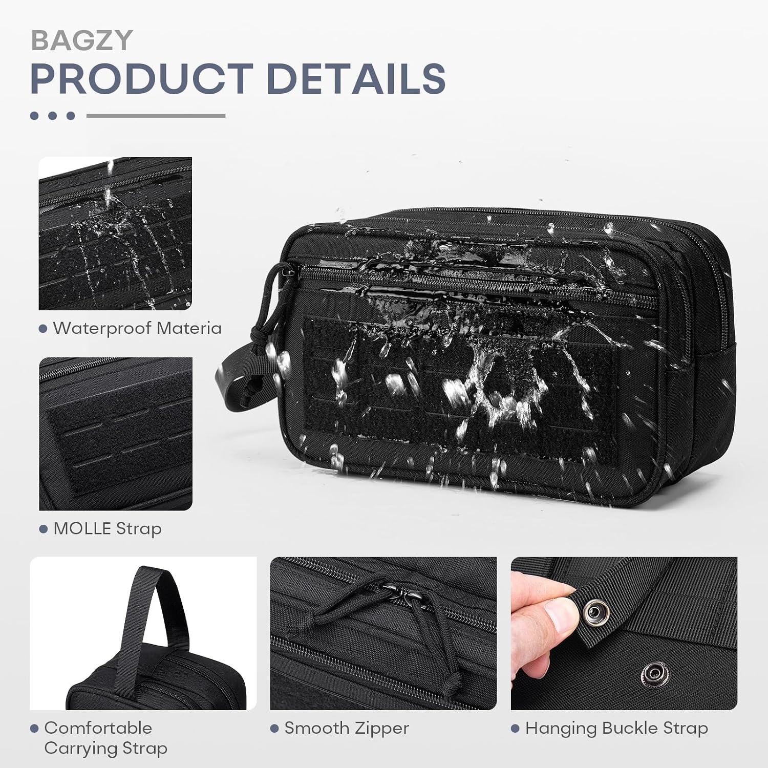 Detalle de BAGZY Toiletry Bag 800D