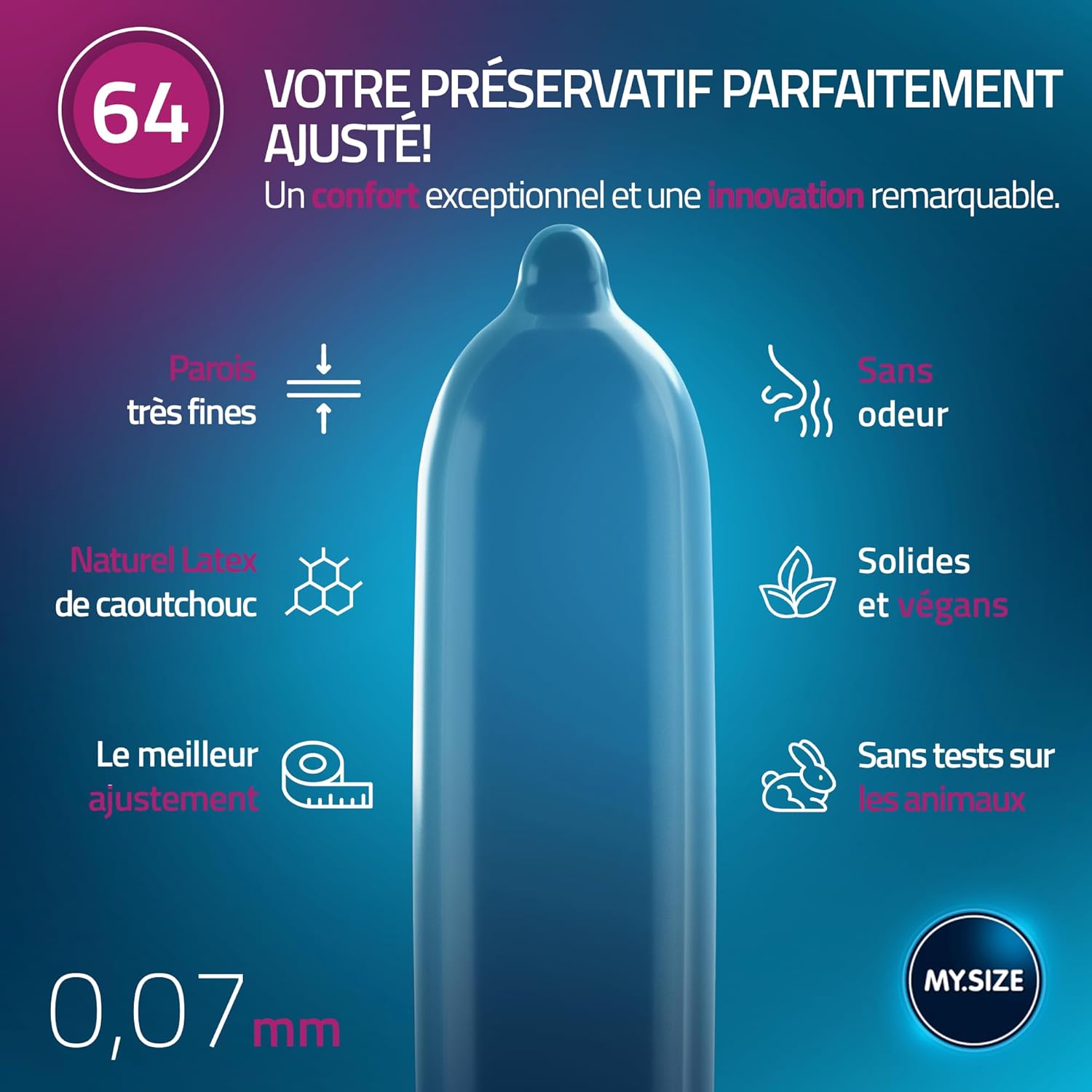 Thumbnail 2 de MY.SIZE Classic 64 mm 36 pièces