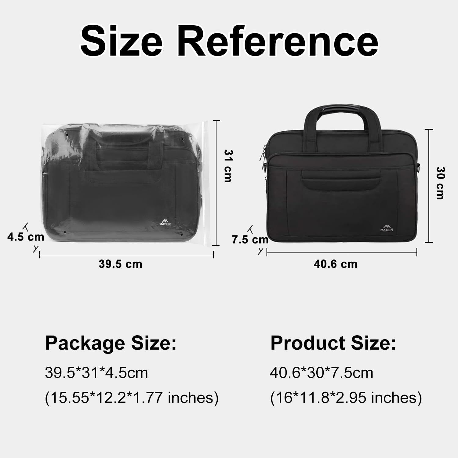 Thumbnail 6 de MATEIN Laptoptasche 15,6 Zoll Business-Umhängetasche 💼