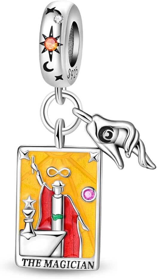 Thumbnail 2 de TINSLO Charm Anhänger Damen aus 925 Sterling Silber mit Zirkonia – für Armband Charms und passende Ketten (europäische Composable-Charmes)