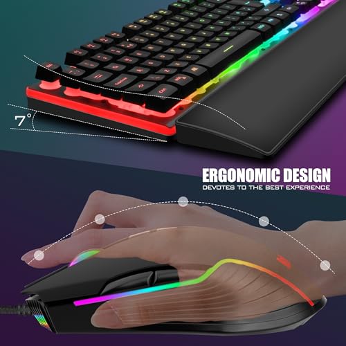 Thumbnail 6 de RedThunder K10 Wired Gaming Keyboard and Mouse Combo (UK Layout)