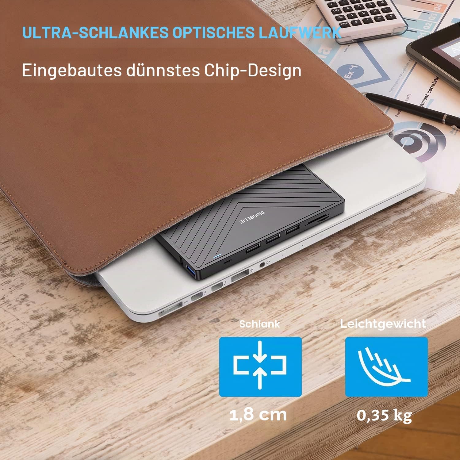 Thumbnail 1 de ORIGBELIE Externes DVD Laufwerk USB 3.0 💽