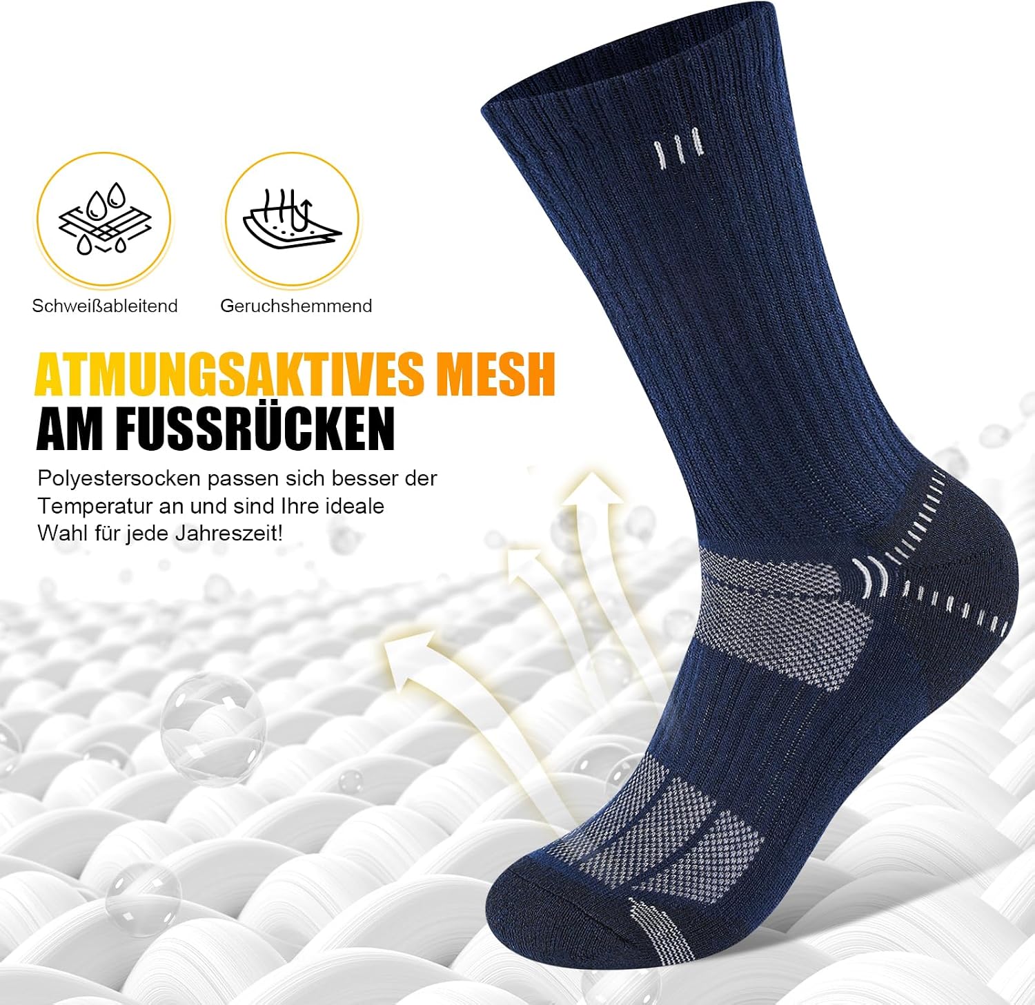 Detalle de Lot de 5 chaussettes de sport 43-46