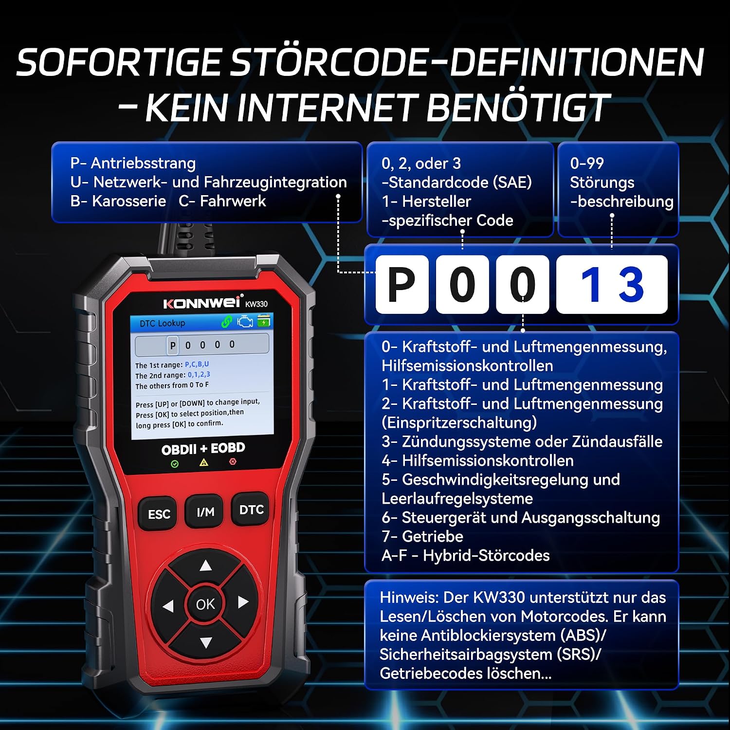 Thumbnail 4 de OBD2 Diagnosegerät Universal Auto Auslesegerät