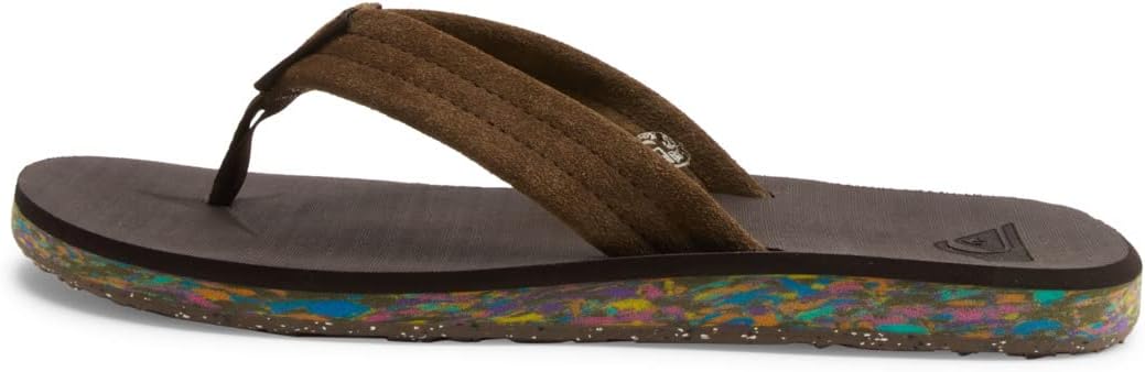 Detalle de Quiksilver Suède Carver Recyclé, Sandale Homme – Confort simple et matériaux responsables