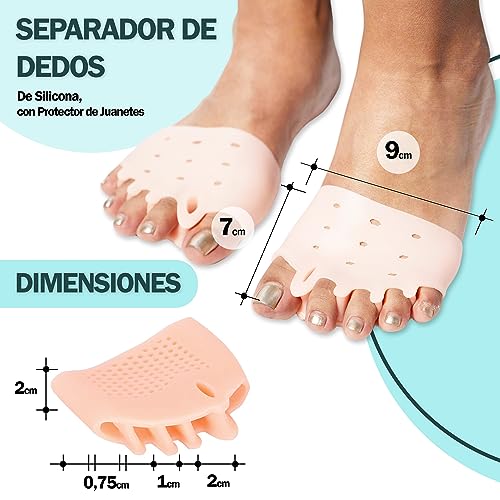Detalle 2 de SUPLYMAR separador de dedos con almohadilla metatarsiana y protector de juanete