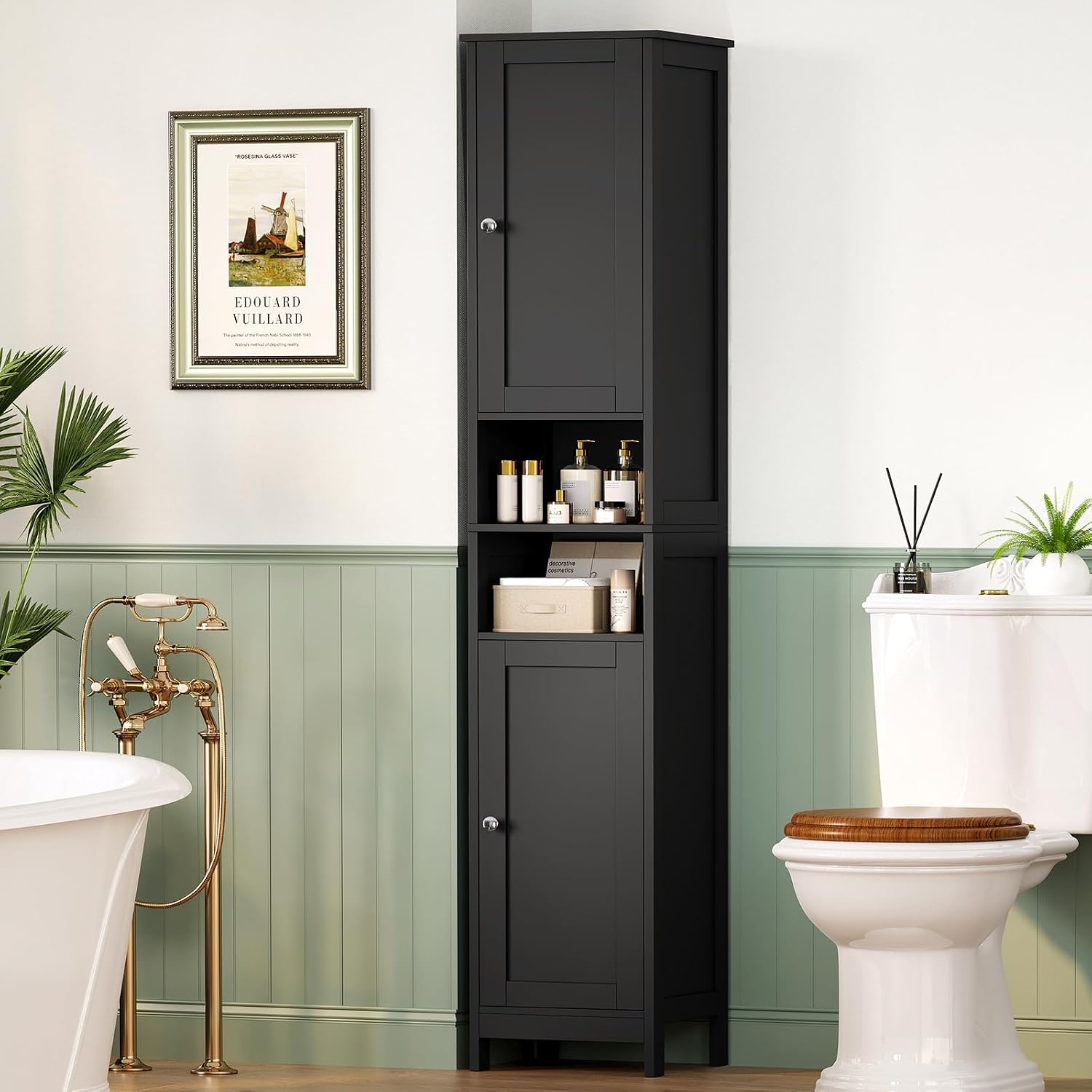Detalle 2 de TEENFON Bathroom Storage Cabinet, 67-inch