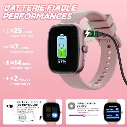 Thumbnail 6 de YUNIBRIX K15, montre connectée pour enfant avec 20 modes sportifs