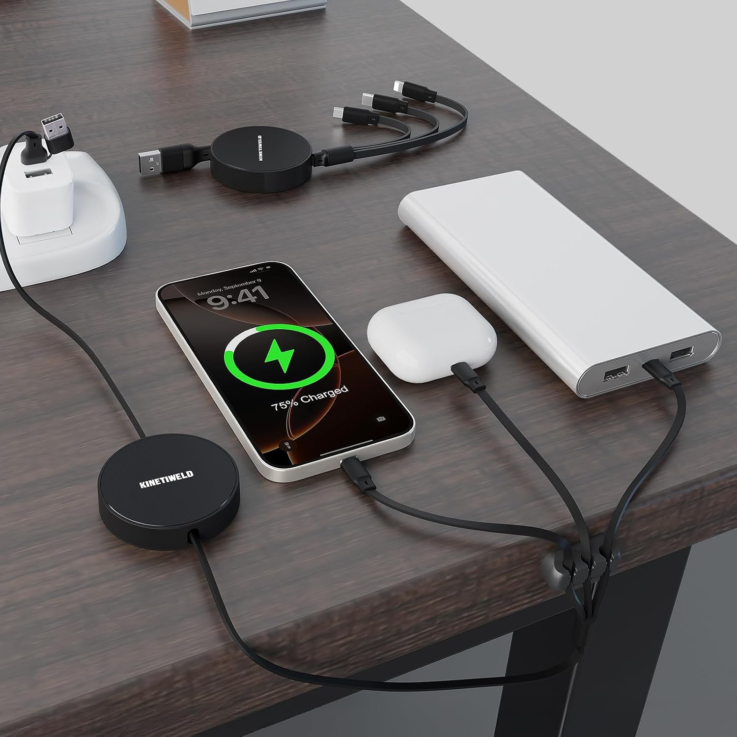 Detalle 2 de KINETIWELD 6-in-1 Multi Charger Cable 66W